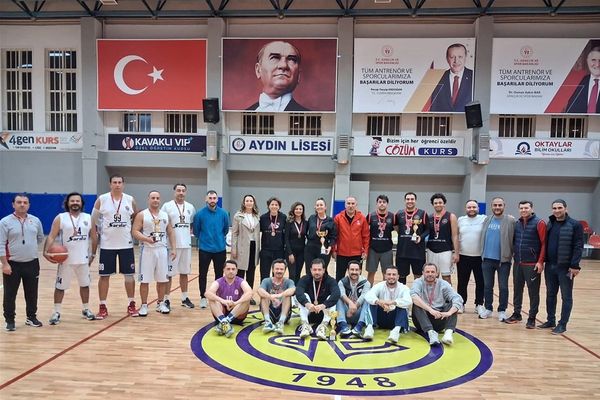 Aydın'da kamu çalışanları 3x3 turnuvada buluştu, Milli Eğitim çifte şampiyonluk elde etti