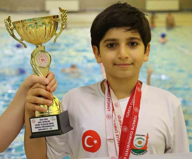 Şanlıurfa Büyükşehir Yüzme Takımı 1 Kupa, 48 Madalya Kazandı