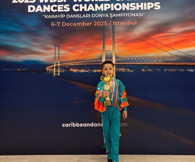 Toprak Çınar Çon, WDSF Karayip Dansları'nda Dünya 3.'sü