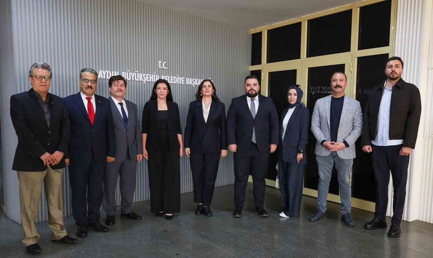 Çerçioğlu'na tebrik ziyareti: Aydın Gazeteciler Cemiyeti başarılarını kutladı