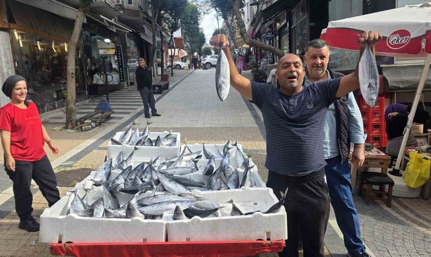 Bandırma'da palamut fiyatında hızlı düşüş tüketicinin yüzünü güldürdü