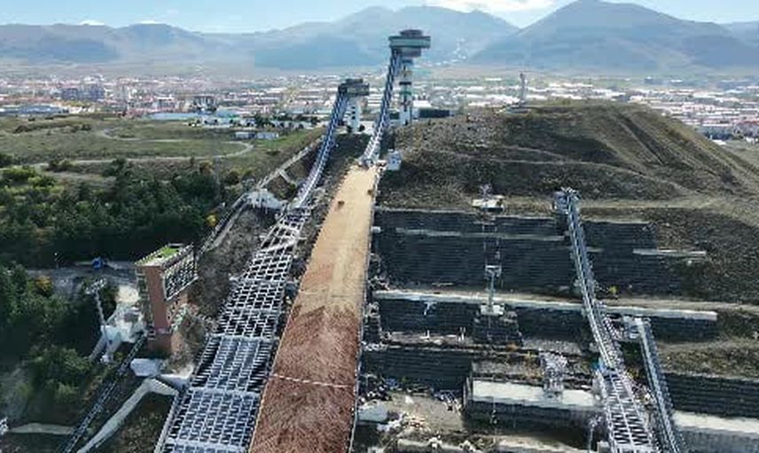 Erzurum'un tek atlama kuleleri yıl boyunca kullanılmak üzere yenilendi