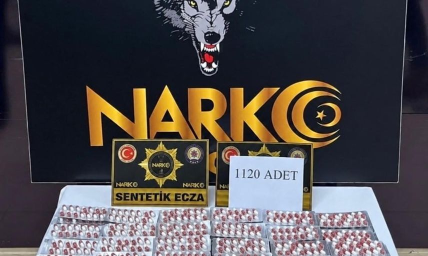Yozgat'ta 1.120 sentetik ecza hap ele geçirildi, bir kişi tutuklandı