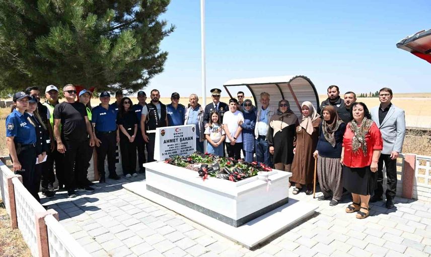 Nevşehir'de kabri başında anma: şehit polis Ahmet Şahan’ın sene-i devriyesi