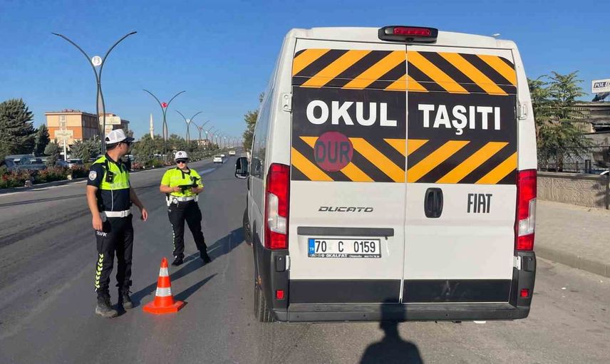 karaman’da okul servisleri için kapsamlı denetim