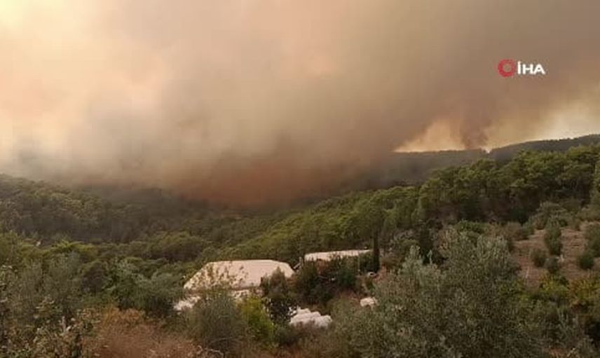 Kumluca sınırlarında orman yangını ihbarı