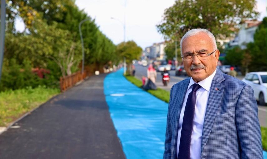 Ünye sahilinde 10 kilometrelik bisiklet ve yürüyüş ağına son rötuşlar