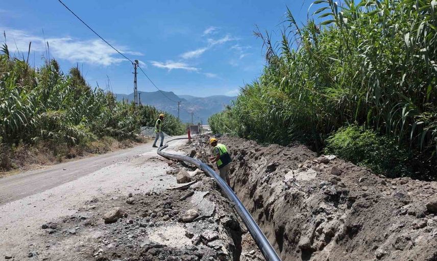 Samandağ Tekebaşı içme suyu çalışmaları tamamlanmaya yakın