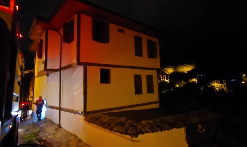 Safranbolu'da iki asırlık konakta yangın, itfaiye kısa sürede müdahale etti