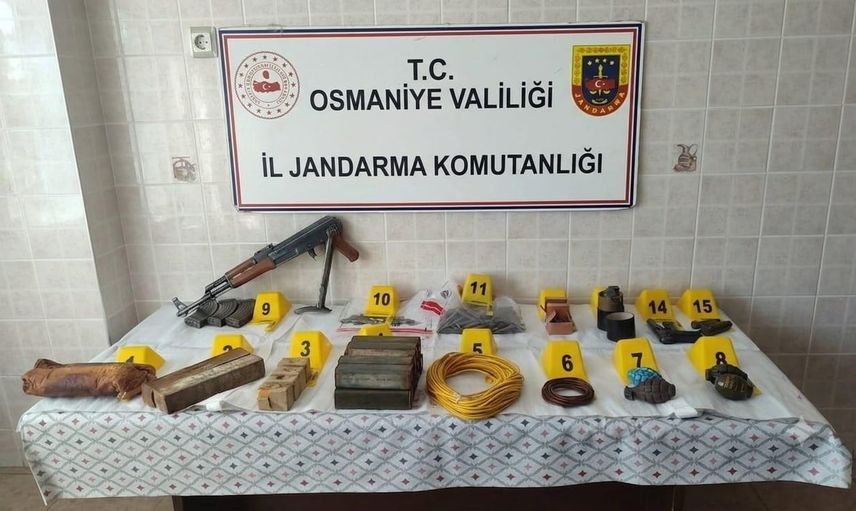 osmaniye’de jandarmanın hafta boyu operasyonunda ağır mühimmat ve çok sayıda şüpheli ele geçirildi