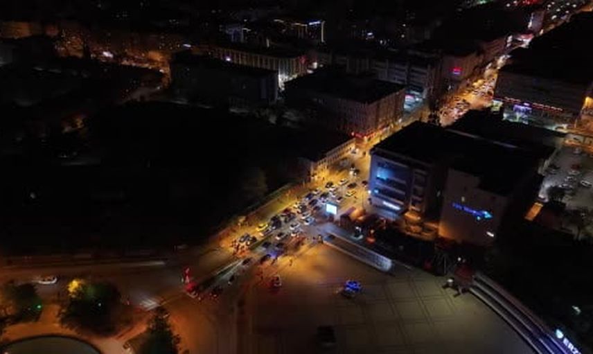 Erzurum Cumhuriyet Caddesi'nde Galatasaray coşkusu