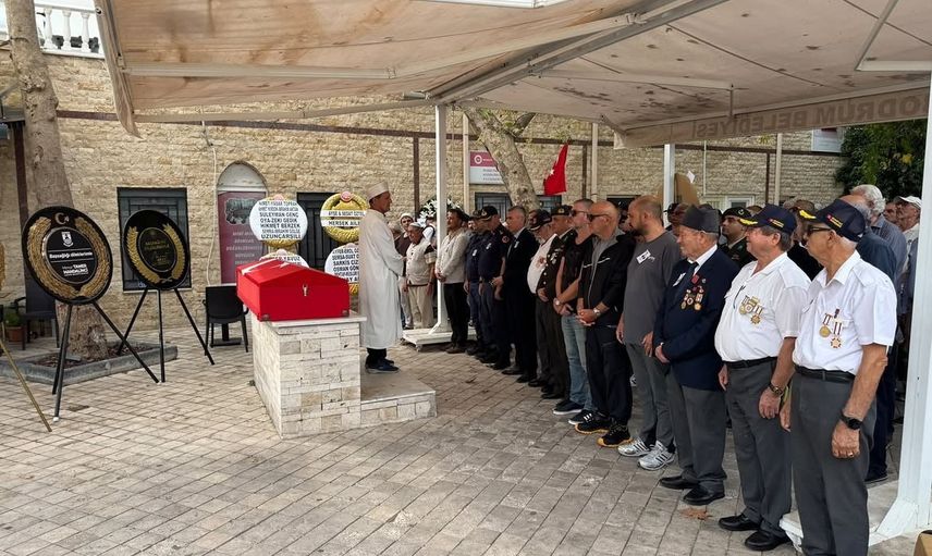 Kıbrıs gazisi Hüsnü Şengöz için Bodrum'da veda töreni