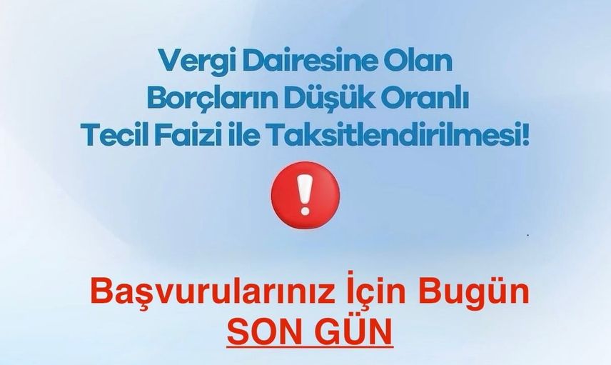Son çağrı: Zonguldak defterdarı uyardı, düşük faizli taksitlendirme için 31 ağustos son gün