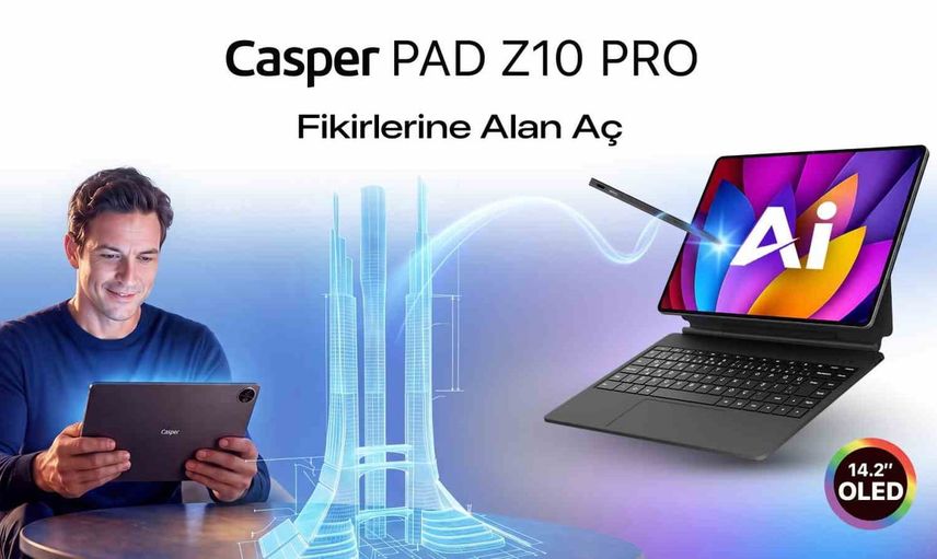 Casper PAD Z10 Pro'yla yapay zekâ destekli üretkenliğe davet