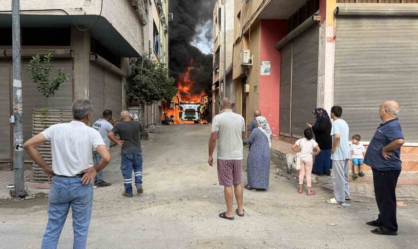 Kahve molası fatura çıkardı: vidanjör yandı, mahalleli canını zor kurtardı