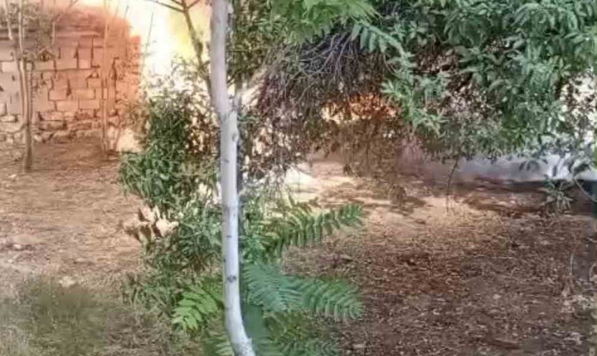 Konya'da boş arazide çıkan atık yangını evleri tehdit etti