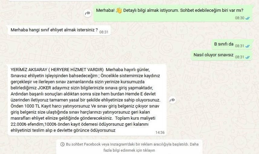 Sosyal medyada yayılan 'sınavsız ehliyet' tuzağı vatandaşları hedef alıyor
