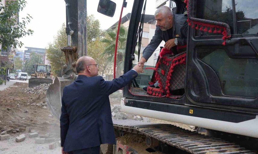 Turgutlu Kervan Yolu'nda prestij cadde dönüşümü başladı