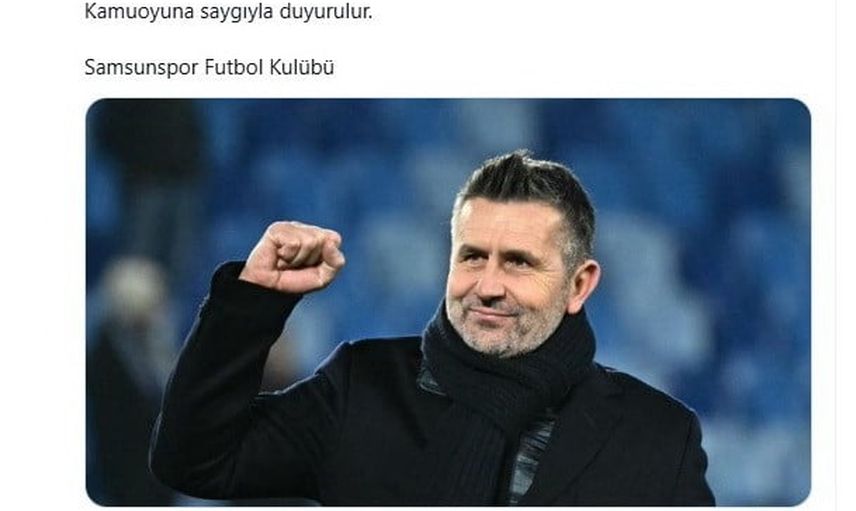Samsunspor'ta Bjelica dönemi kapıda