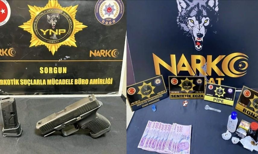 Yozgat'ta düzenlenen baskında bir zanlı cezaevine gönderildi