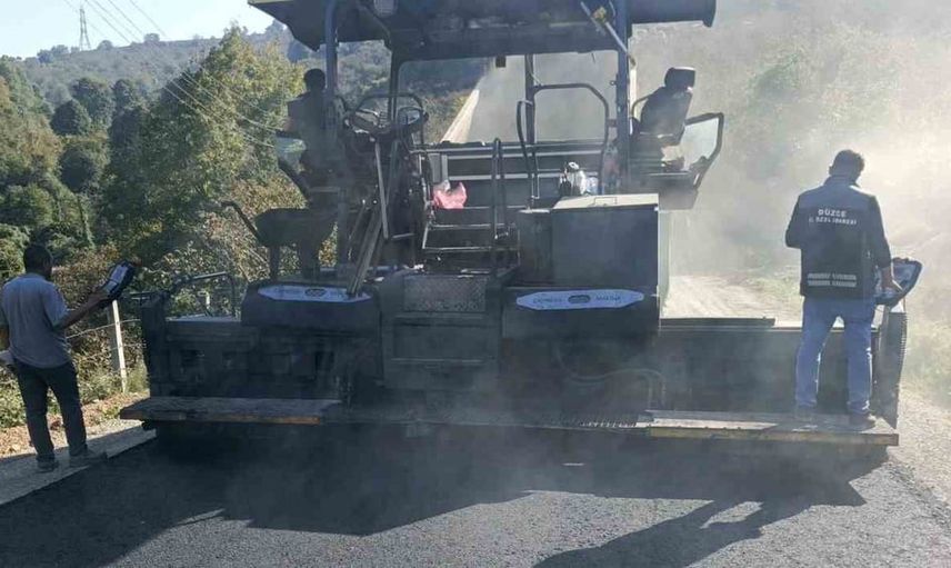 Fakıllı Mağarası yolu sıcak asfalta kavuştu