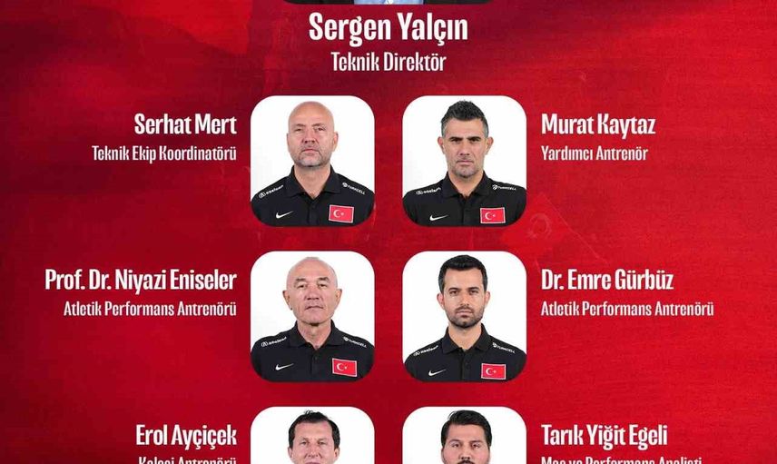 Sergen Yalçın'ın A Milli Takımı'nda teknik ekip tamamlandı