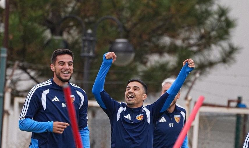 Kayserispor galibiyet serisi için sahada: Muğlaspor hazırlıkları sürüyor