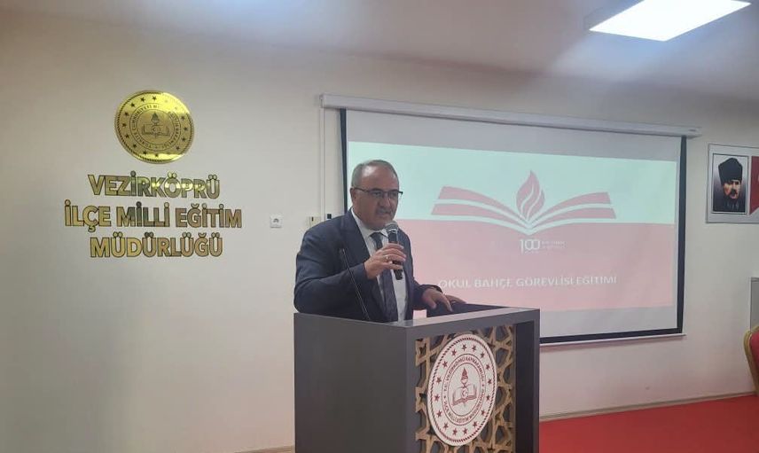Vezirköprü ve Havza'da okul bahçe görevlilerine çocuk koruma ve dijital güvenlik eğitimi