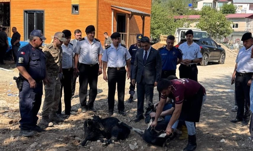 Pozantı Akçatekir'de çağdaş güvenlik hizmeti hedefiyle jandarma karakolu temeli atıldı