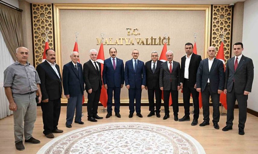 Ahilik ruhunu Malatya'ya taşıyan esnaf heyeti Seddar Yavuz'u ziyaret etti