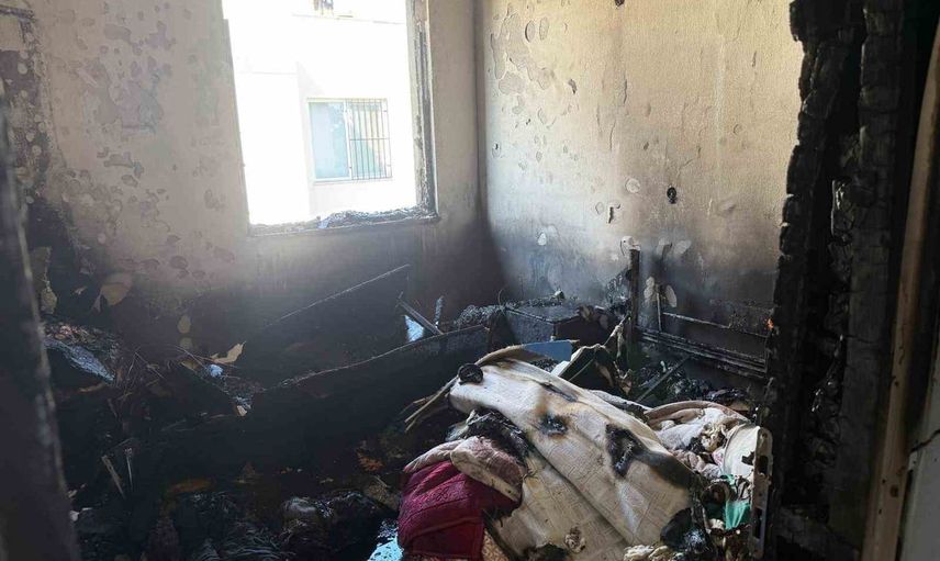 Serik'te komşuların ilaçlama motoru müdahalesi yangının yayılmasını önledi
