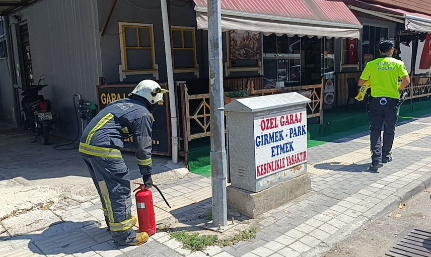 Manavgat'ta panoda aşırı ısınma duman ve yangın riski oluşturdu