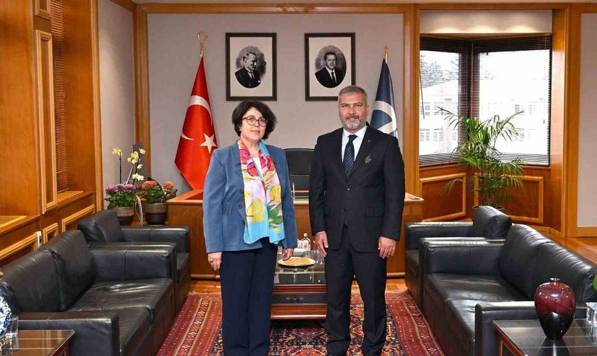 Rektör Gümüşsoy'dan Adıgüzel'e dostluk ve iş birliği ziyareti
