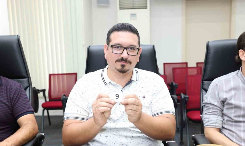 Denizli OSB'de ekipler 7. geleneksel masa tenisi turnuvası için kura çekimine katıldı