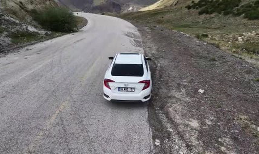 Konaklı'da vites boştayken yokuş çıkan 300 metrelik gizemli yol turizme aday