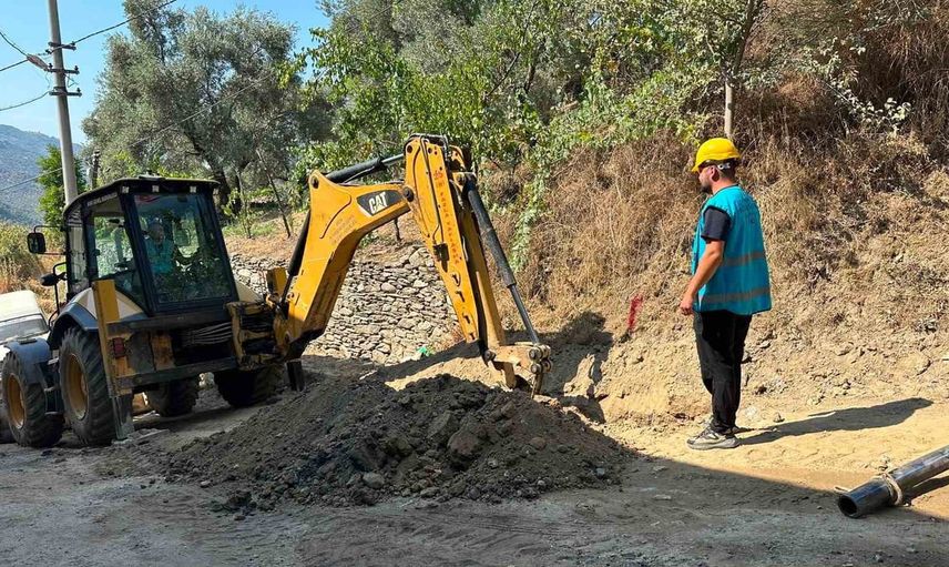 köşk başçayır'da içme suyu hattı yenileme çalışması başladı