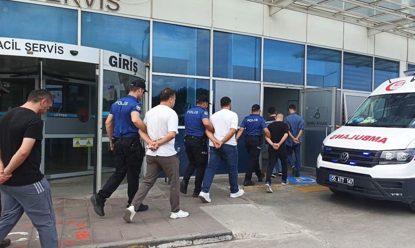 Bafra'da trafik uygulamalarını bildiren haberleşme ağı üzerinde 10 gözaltı