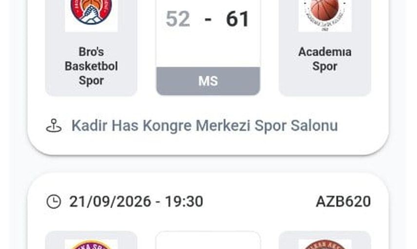 Kayseri'de büyük erkekler basketbol liginde çekişmeli başlangıç