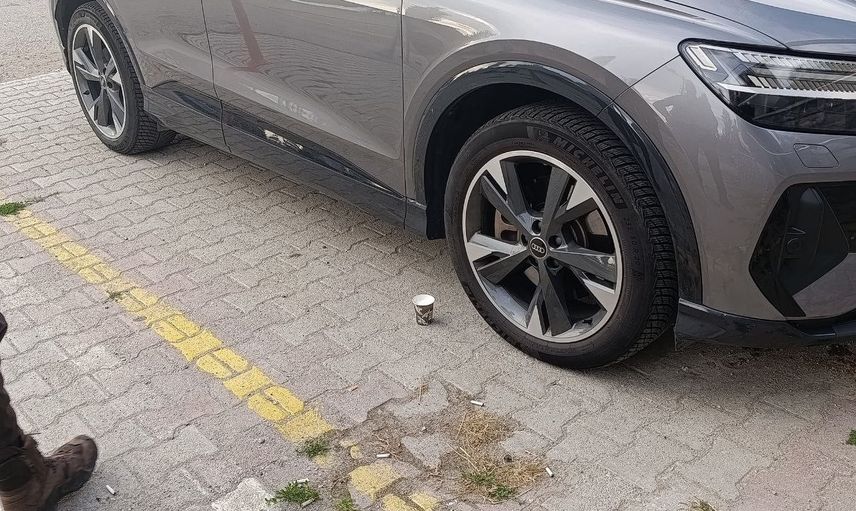 Polis ve mahalle sakinlerinin süt taktiğiyle kurtarılan yavru kedi