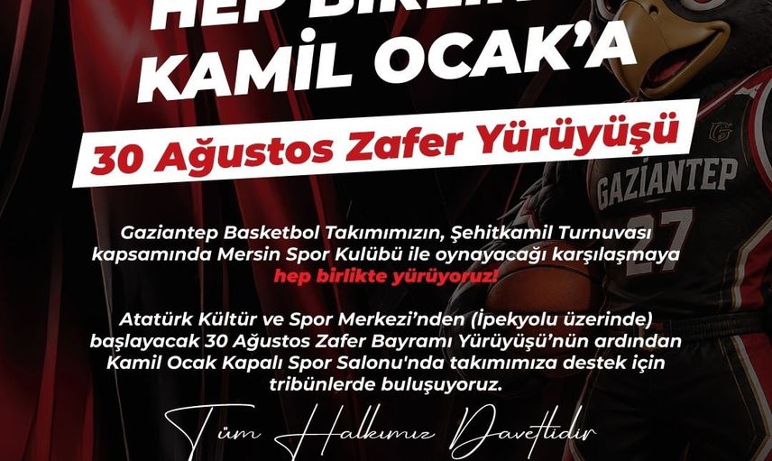 Kortejle Gaziantep Basketbol'a destek çağrısı