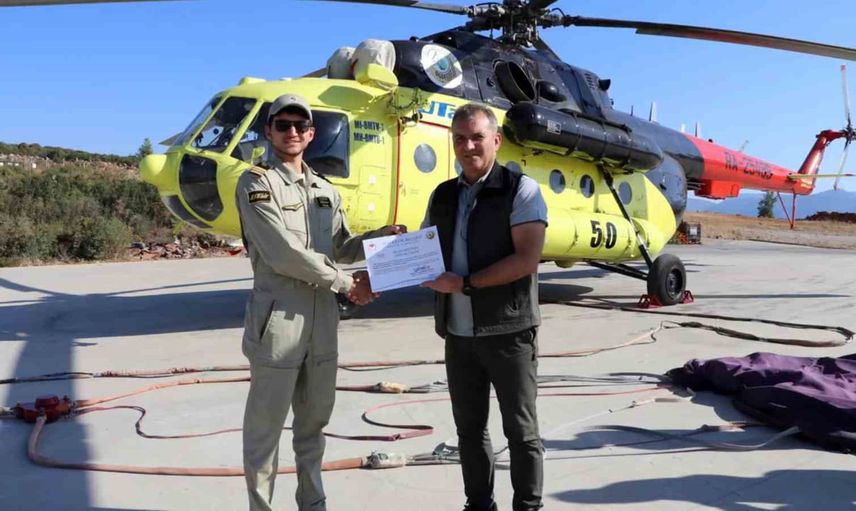 Muğla'dan döneme veda: hava ekiplerine teşekkür belgesi