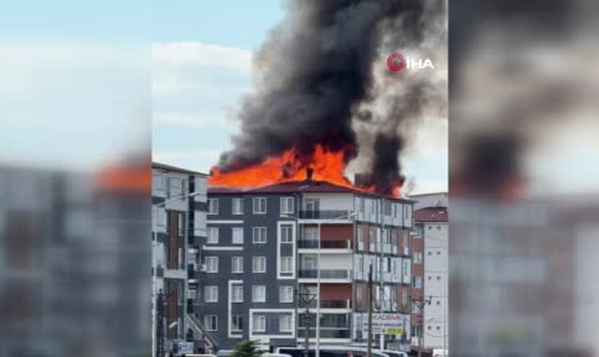 Konya'da çatıda çıkan alevler çatı güvenliğini yeniden gündeme taşıdı