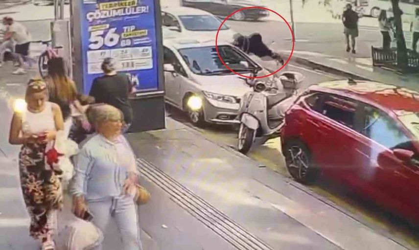 Samsun'da bir geçiş anı: büyükanne ile torununun çarpılma görüntüleri ortaya çıktı