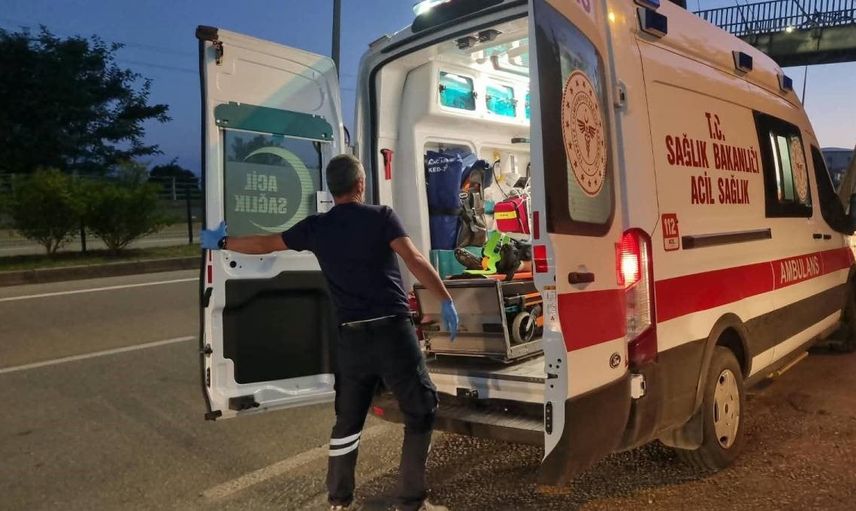 Sinop'ta üst geçit kazasında hafif yaralanan çocuk tedaviye alındı