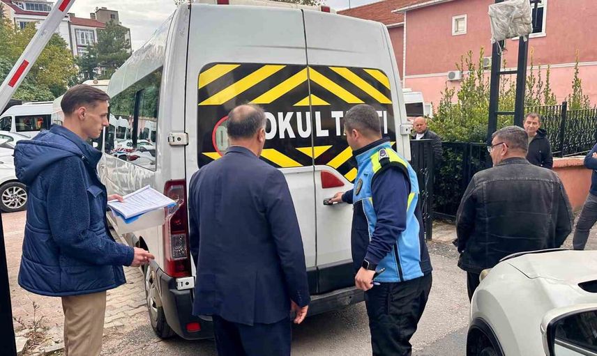 Kırklareli'nde servis araçlarına kapsamlı güvenlik denetimi