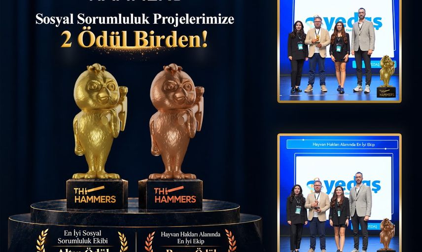 Sosyal sorumluluk projeleri Yedaş’a iki ödül kazandırdı