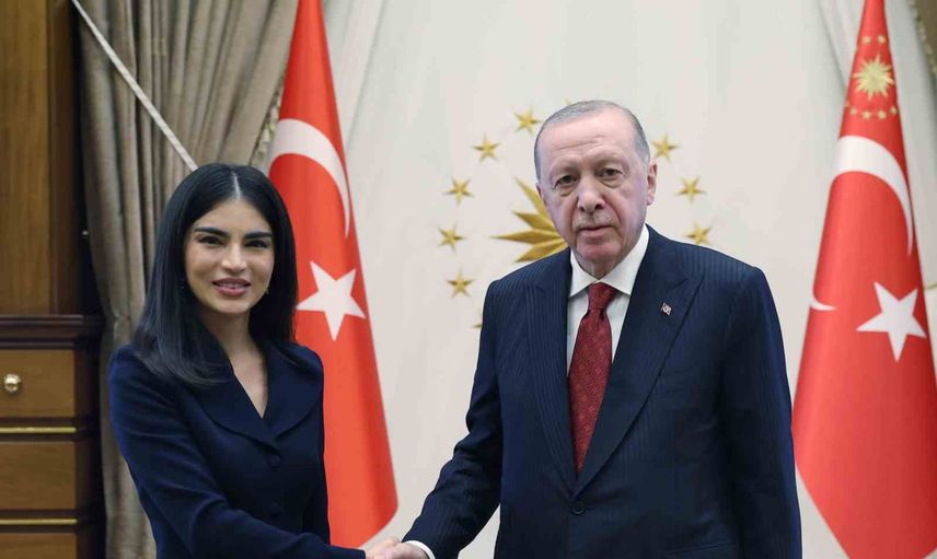 Erdoğan ve Mirziyoyeva Cumhurbaşkanlığı Külliyesi'nde bir araya geldi