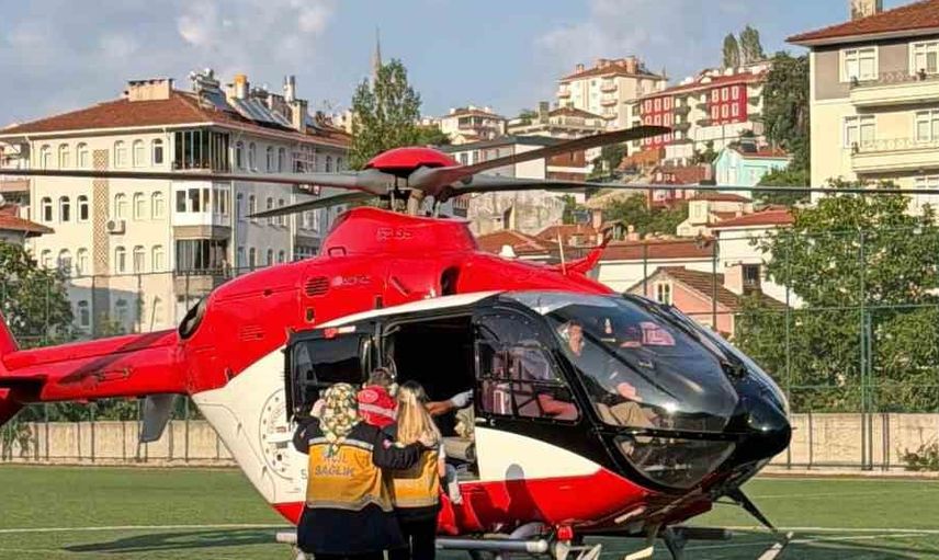 Kaynar suyla yaralanan bebek ambulans helikopterle Ankara'ya sevk edildi