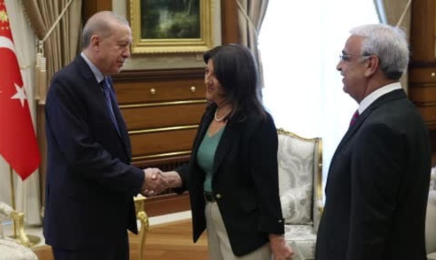 Cumhurbaşkanı Erdoğan ile DEM Parti İmralı heyeti bir araya geldi