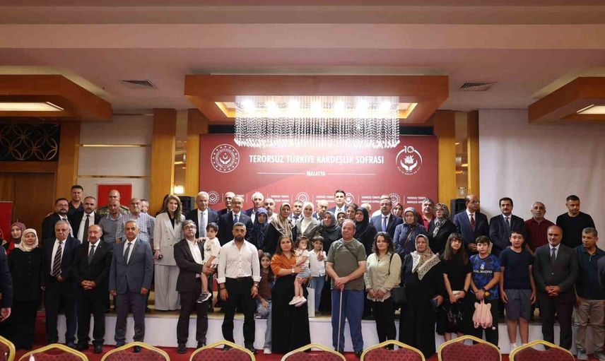 Malatya'da kardeşlik sofrası: şehit yakınlarına ve gazilere güçlü devlet vurgusu